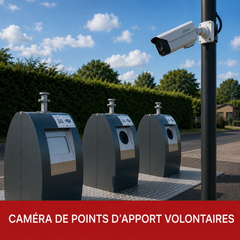 camera autonome solaire pour points d'apport volontaire en dordogne 